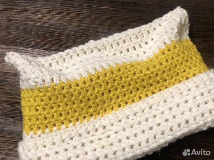 Шапка кошка, кошачьи ушки, вязаная шапка