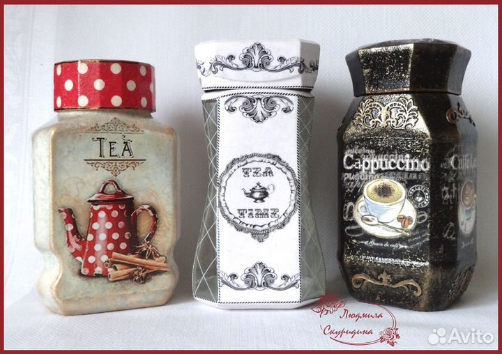 Декоративные кухонные банки