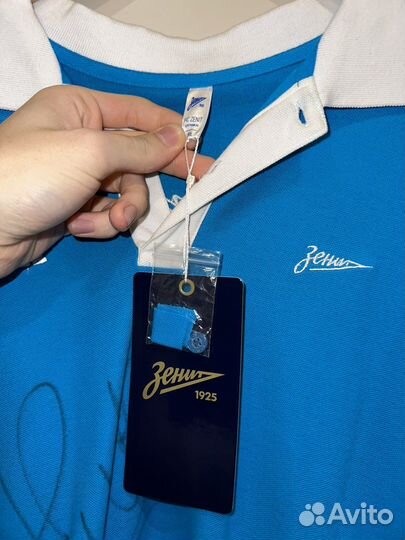 Футболка зенит с автографом Халка