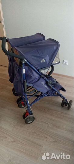 Прогулочная коляска трость для двойни