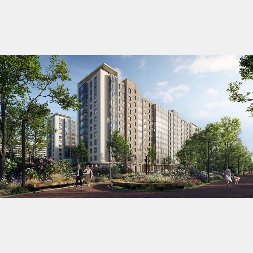 2-к. квартира, 46,7 м², 4/12 эт.