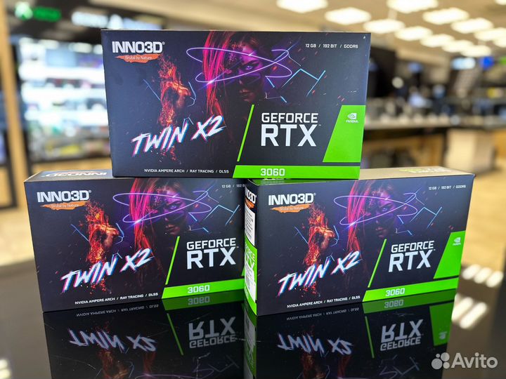 Видеокарта inno3D geforce RTX 3060 twin X2 12GB