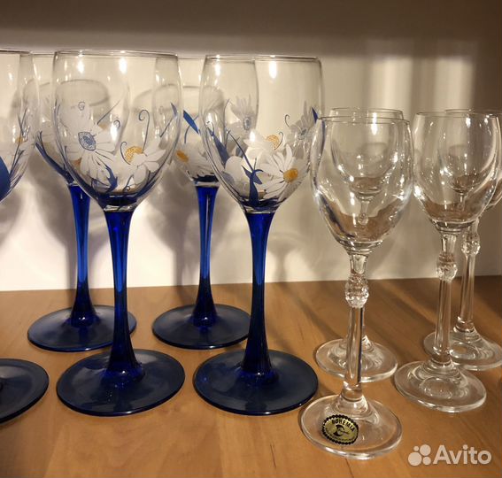 Бокалы фужеры рюмки (Богемия)