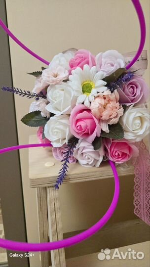 Букет из мыльных цветов