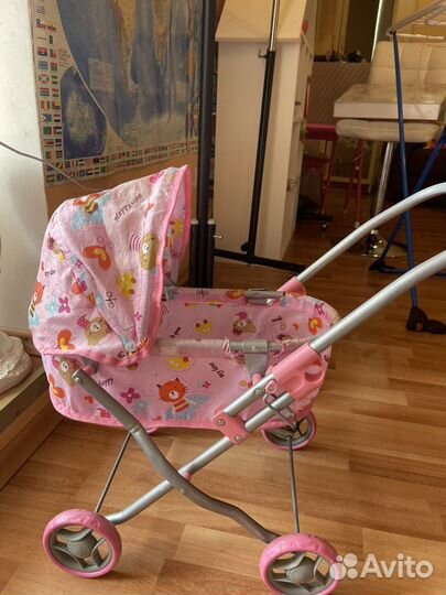 Детские игрушки кукла коляска кроватка