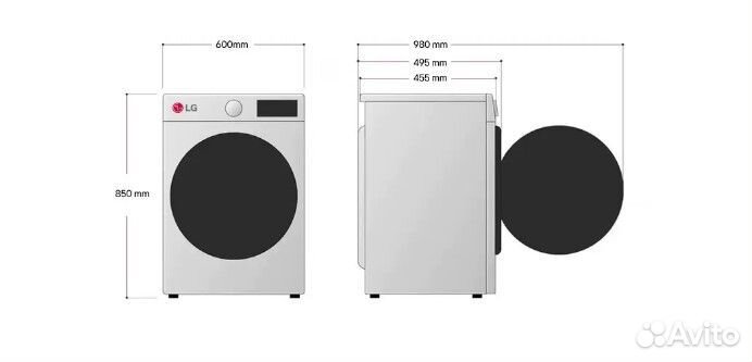 LG F2J6hsfw белый Стиральная машина