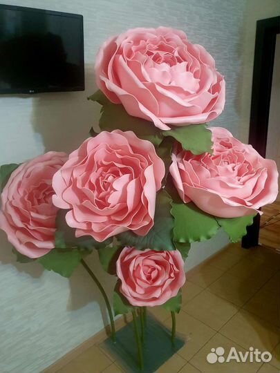 Розы ростовые искусственные 1,90м