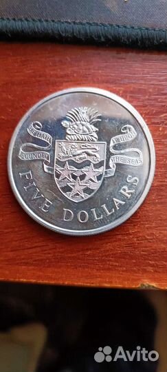 5 долларов Англия(каймановы острова)