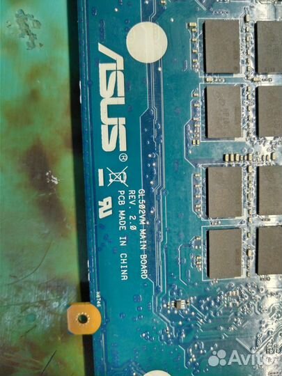 Материнская плата от ноутбука asus gl502vm
