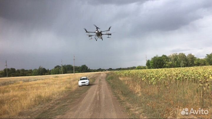 Хим обработка полей, десикация с Дрона