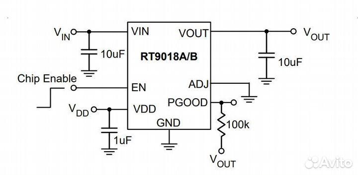 Микросхема RT9018B-18PSP