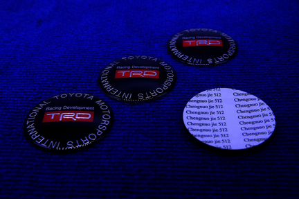 Комплект 3D наклеек диска Toyota TRD 56 65 мм