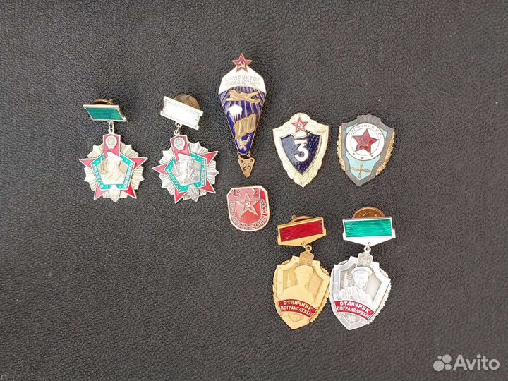 Значки советской армии