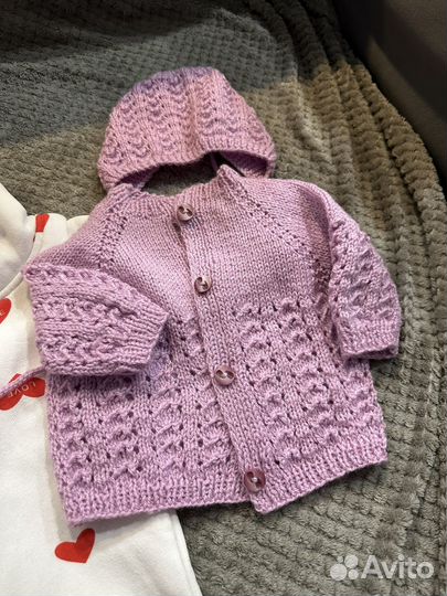 Конверт на выписку и теплые вещи пакетом