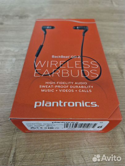 Наушники беспроводные Plantronics BackBeat GO 2