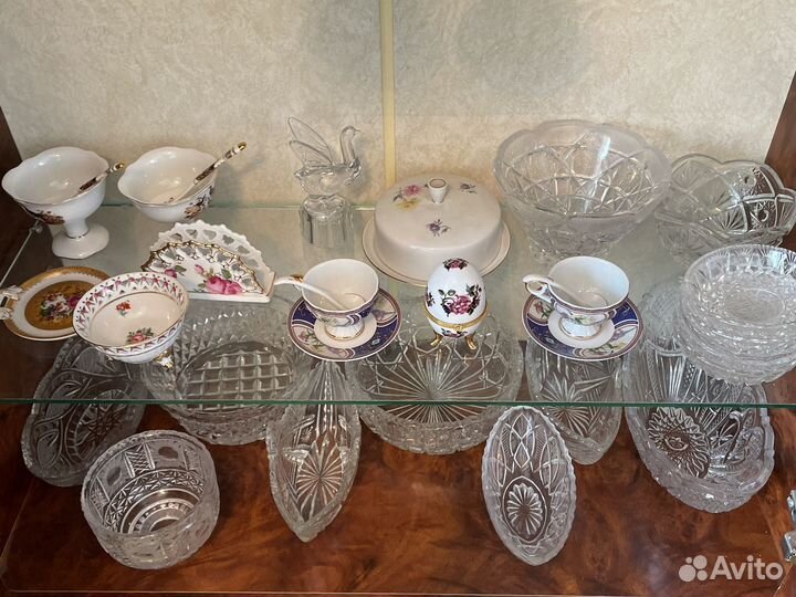 Посуда рюмки, стопки, стаканы, бокалы хрусталь итп