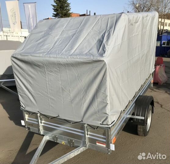 Тент на прицеп аэро 2.5м*1.3м h 1.5м Спутник