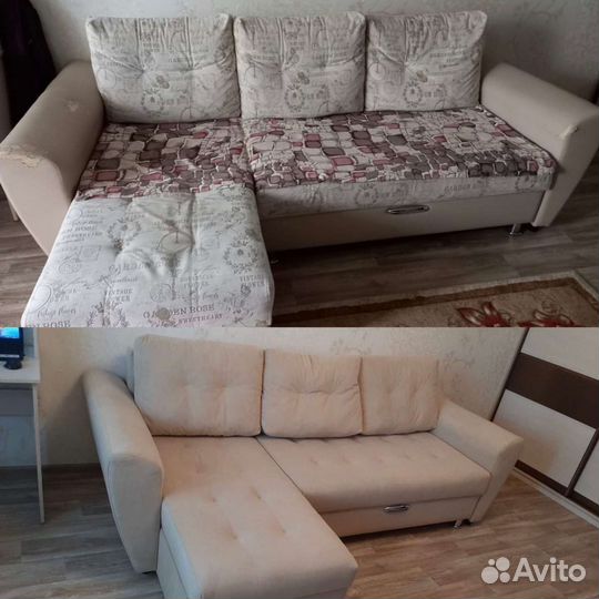 Перетяжка, ремонт мягкой мебели