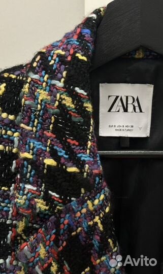 Твидовый жакет zara