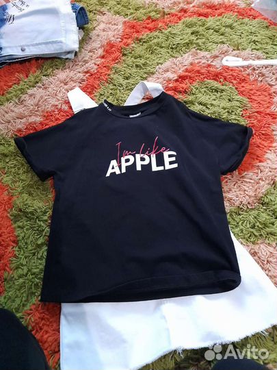 Gulliver для девочки 128, сарафан+футболка