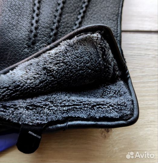 Кожаные Перчатки Кожа оленя Флис внешний шов