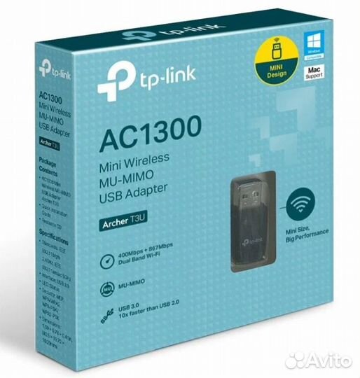 Wi-Fi USB-адаптер TP-Link Archer T3U