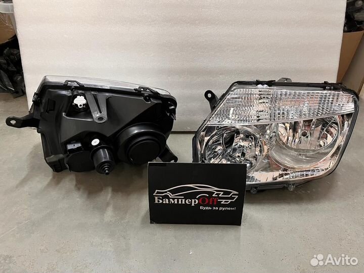 Фара Renault Duster 10-15 светлая (хром) комплект