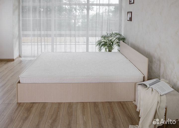 Кровать с матрасом 200х200 евро Милена