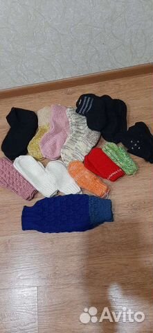 Носки и варежки, гетры вязаные