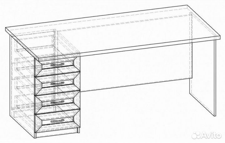 Стол письменный Премьер сп.001.1600-05