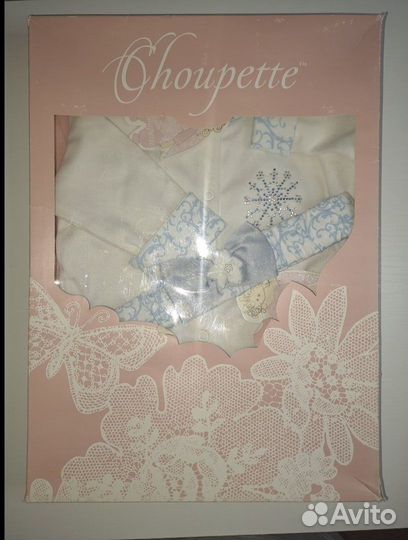 Слип повязка-бантик 3-6 мес 68 см 100% хлопок Chou