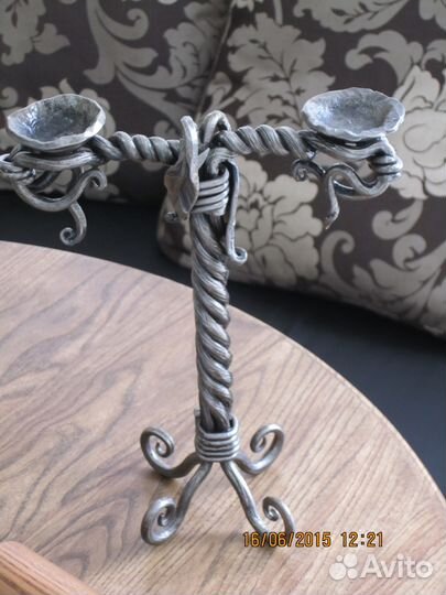 Подсвечник кованый