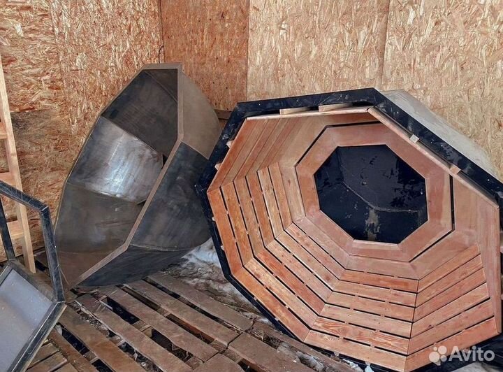 Уличная баня. Банный чан/Купель