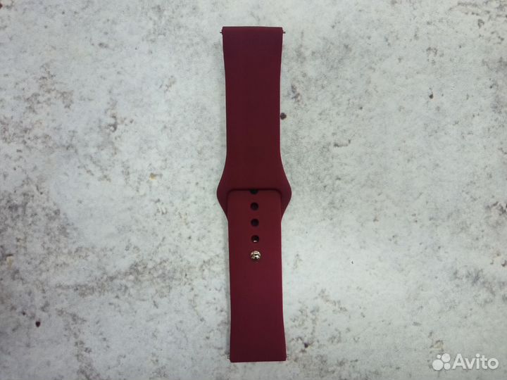 Ремешок силиконовый 22мм (Burgundy)