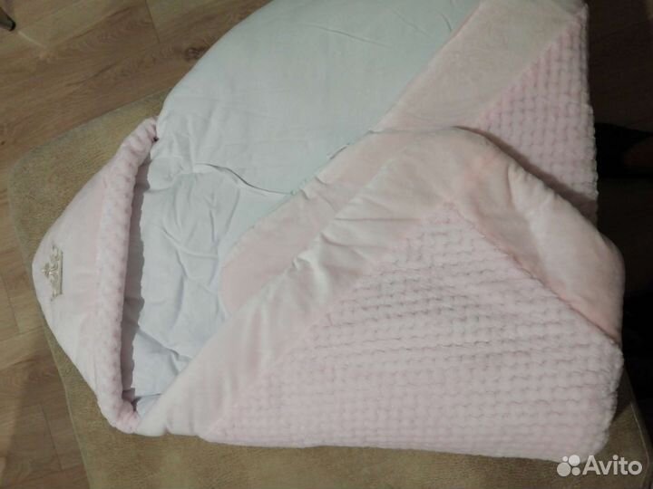 Конверт - одеяло на выписку для девочки осень зима