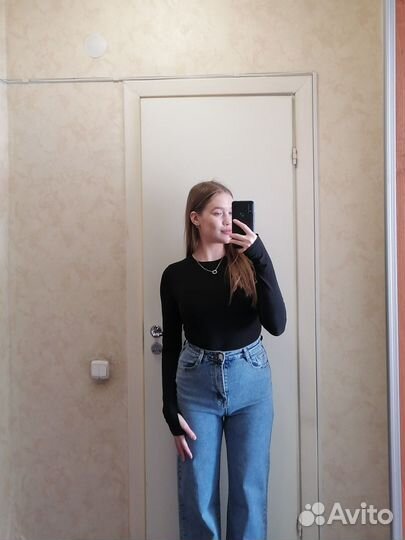 Джинсы женские широкие