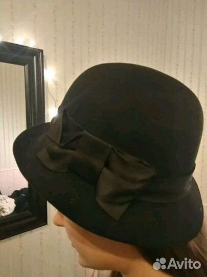 Шляпа женская фетровая