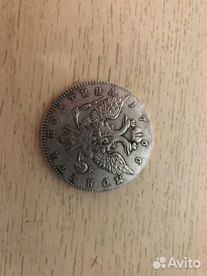 Монета полтина 1766 реплика