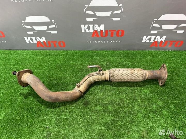 Выхлопная труба передняя часть с гофрой (приемная)