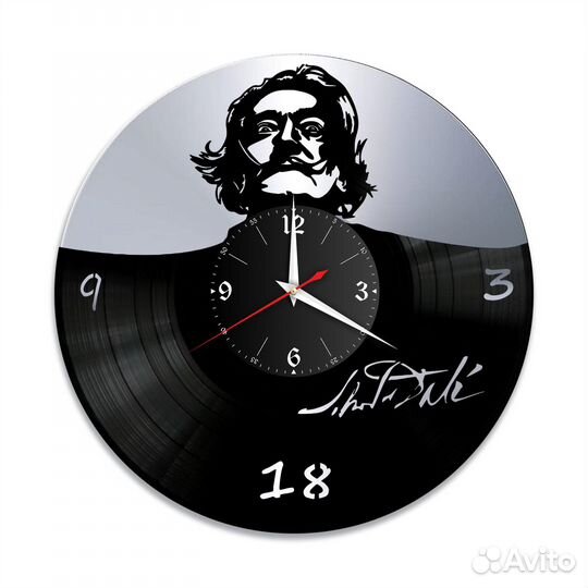 Часы настенные Сальвадор Дали из винила, №1