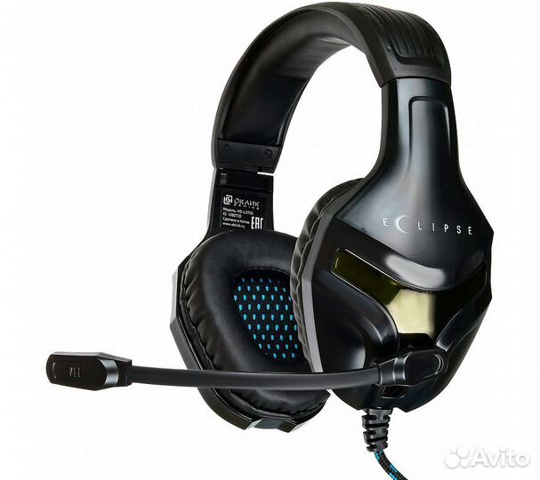 Компьютерная гарнитура Оклик HS-L370G Eclipse, чер