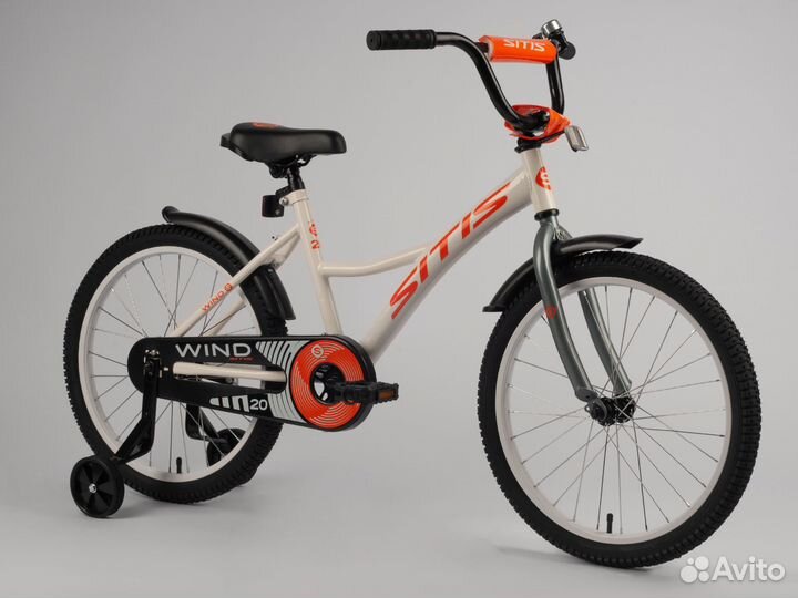 Велосипед sitis wind 20 (2023) White-Orange Sim61