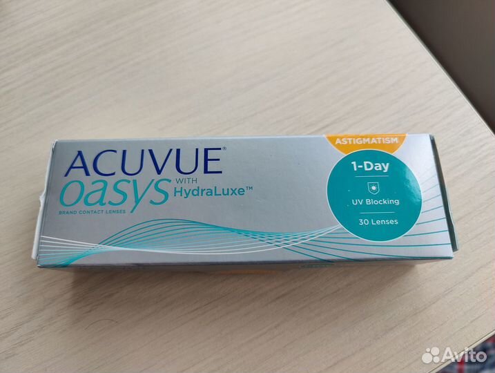 Линзы 1 Day Acuvue Oasys Hydraluxe For Astigmatism
