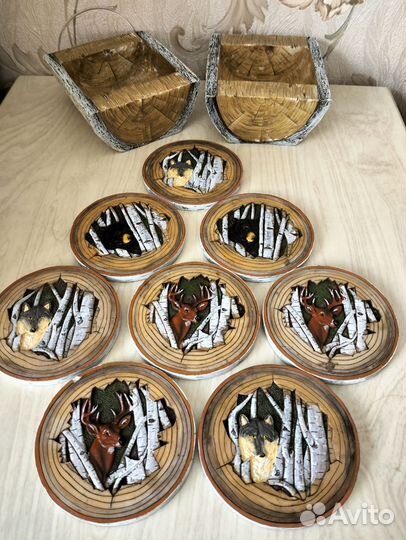 Подставки для пивных бакалов охотник