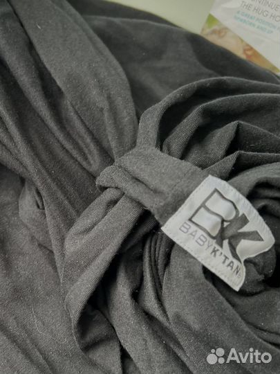 Слинг-шарф трикотажный, черный О+