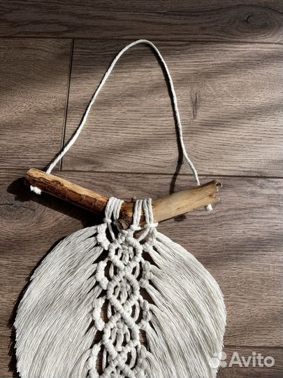 Макраме панно листья hm home zara home