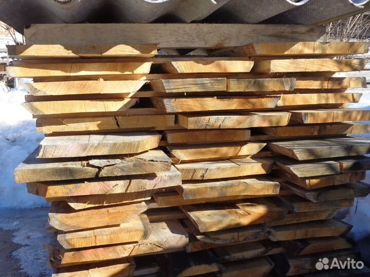 Доска дубовая необрезная