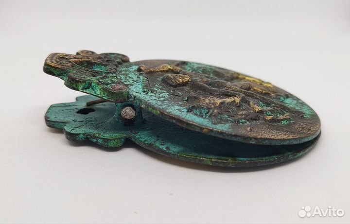 Винтажный зажим для денег бронза, литьё