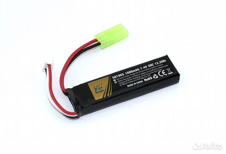Аккумулятор Li-Pol 7.4v 451865 1800mah mini Tamiya