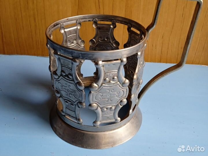 Подстаканник мельхиоровый